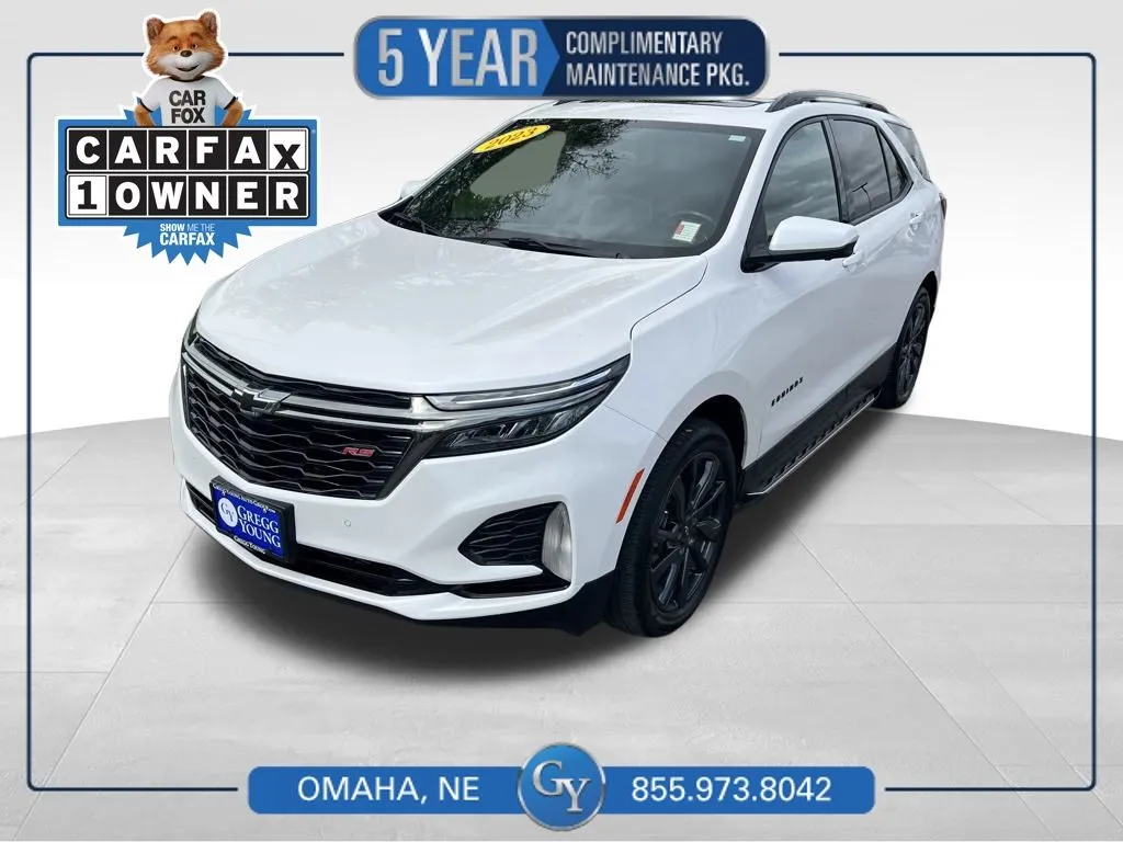 White 2023 Chevrolet Equinox RS for sale in Omaha, NE