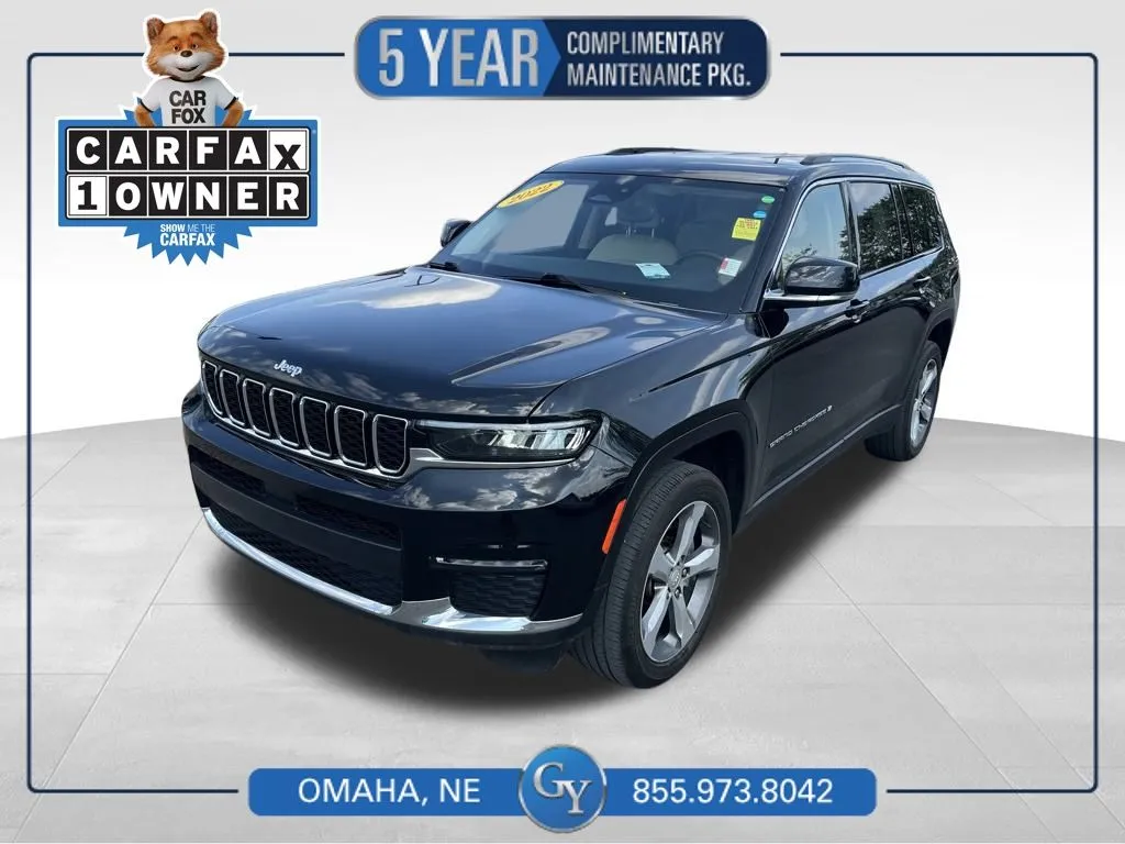 Black 2022 Jeep Grand Cherokee L Limited for sale in Omaha, NE