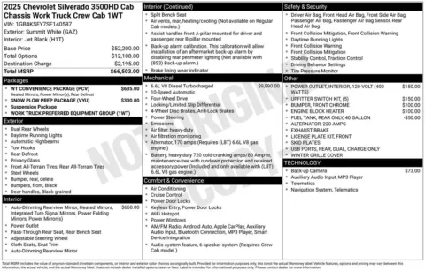 Photos of 2025 Chevrolet Silverado 3500HD Work Truck for sale in Omaha, NE at Gregg Young Chevrolet of Omaha
