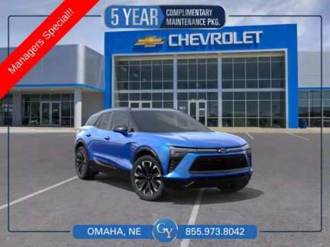 Blue 2025 Chevrolet Blazer EV RS for sale in Omaha, NE
