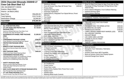 Photos of 2026 Chevrolet Silverado 2500HD LT for sale in Omaha, NE at Gregg Young Chevrolet - Omaha