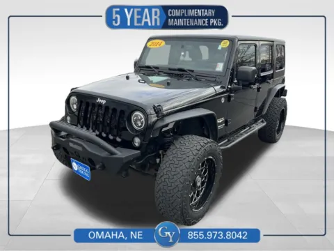 Black 2014 Jeep Wrangler Unlimited Sahara for sale in Omaha, NE