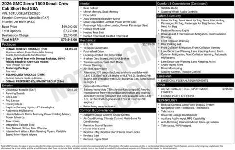 Photos of 2026 GMC Sierra 1500 Denali for sale in Atlantic, IA at Gregg Young Automotive of Atlantic - Chevrolet GMC