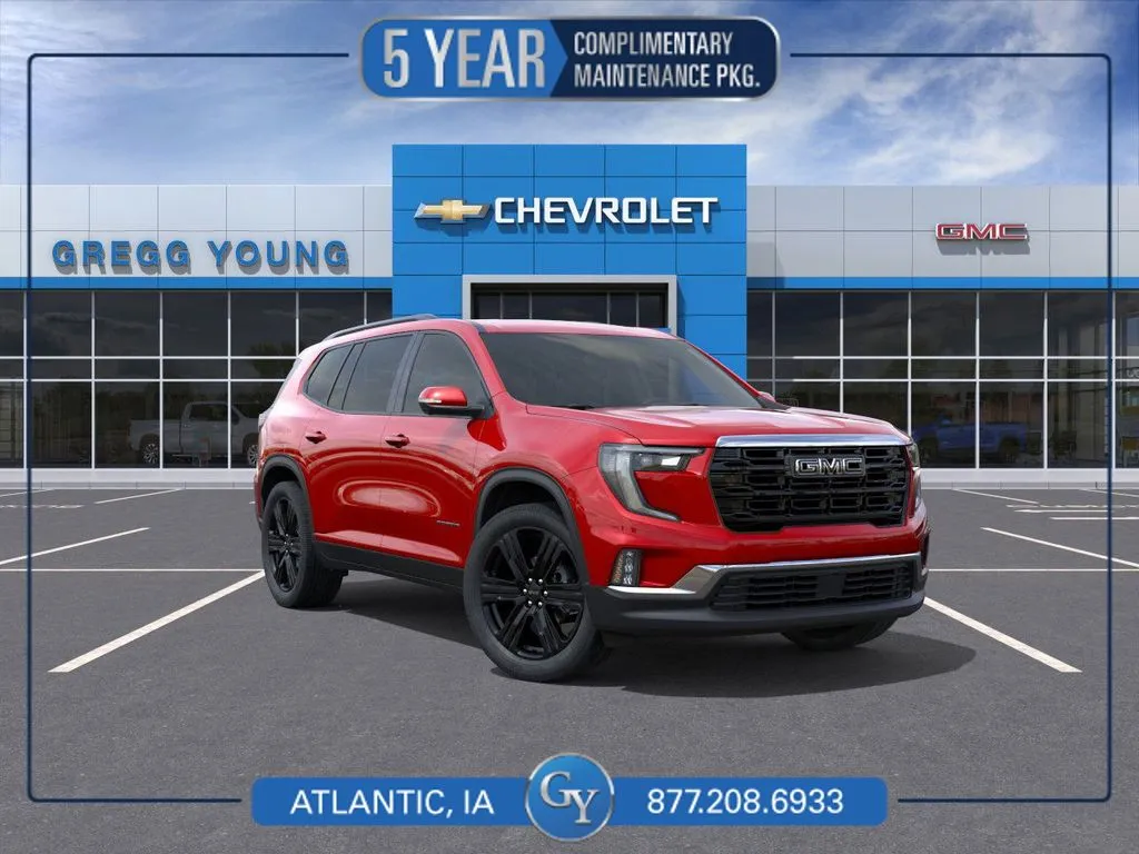 Red 2026 GMC Acadia Elevation for sale in Atlantic, IA