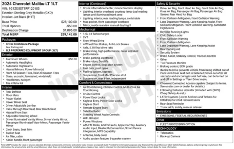 Photos of 2024 Chevrolet Malibu LT for sale in Atlantic, IA at Gregg Young Automotive of Atlantic - Chevrolet GMC