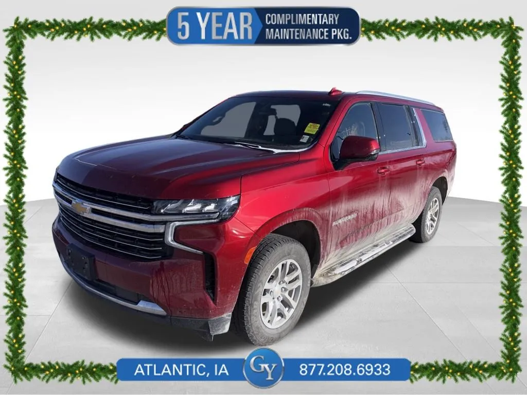 Red 2022 Chevrolet Suburban LT for sale in Atlantic, IA