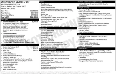 Photos of 2026 Chevrolet Equinox LT for sale in Atlantic, IA at Gregg Young Automotive of Atlantic - Chevrolet GMC