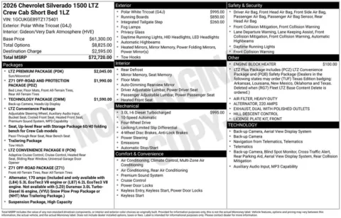 Photos of 2026 Chevrolet Silverado 1500 LTZ for sale in Atlantic, IA at Gregg Young Automotive of Atlantic - Chevrolet GMC