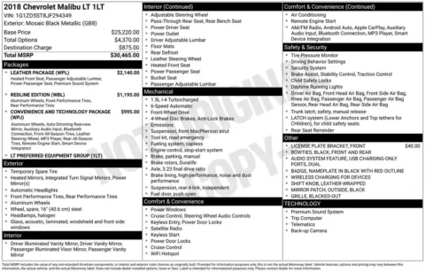 Photos of 2018 Chevrolet Malibu LT for sale in Atlantic, IA at Gregg Young Automotive of Atlantic - Chevrolet GMC