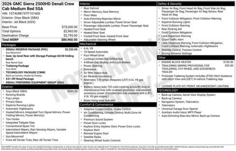 Photos of 2026 GMC Sierra 2500HD Denali for sale in Atlantic, IA at Gregg Young Automotive of Atlantic - Chevrolet GMC