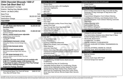 Photos of 2026 Chevrolet Silverado 1500 LT for sale in Atlantic, IA at Gregg Young Automotive of Atlantic - Chevrolet GMC