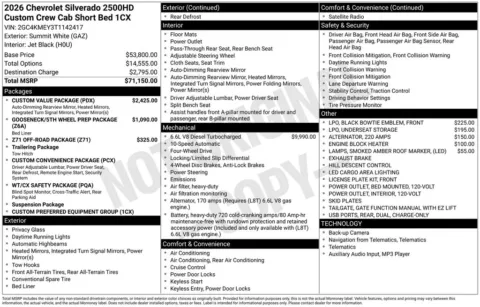 Photos of 2026 Chevrolet Silverado 2500HD Custom for sale in Atlantic, IA at Gregg Young Automotive of Atlantic - Chevrolet GMC