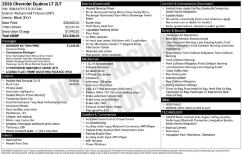 Photos of 2026 Chevrolet Equinox LT for sale in Atlantic, IA at Gregg Young Automotive of Atlantic - Chevrolet GMC
