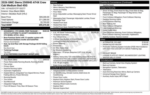 Photos of 2026 GMC Sierra 2500HD AT4X for sale in Atlantic, IA at Gregg Young Automotive of Atlantic - Chevrolet GMC