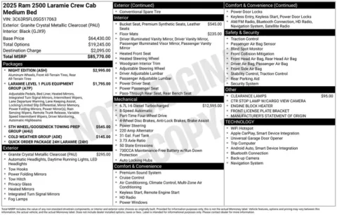 Photos of 2025 Ram 2500 Laramie for sale in Atlantic, IA at Gregg Young Automotive of Atlantic - Chevrolet GMC