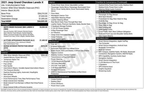 Photos of 2021 Jeep Grand Cherokee Laredo X for sale in Atlantic, IA at Gregg Young Automotive of Atlantic - Chevrolet GMC