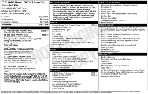 Photos of 2026 GMC Sierra 1500 SLT for sale in Atlantic, IA at Gregg Young Automotive of Atlantic - Chevrolet GMC