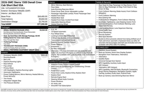 Photos of 2026 GMC Sierra 1500 Denali for sale in Atlantic, IA at Gregg Young Chevrolet GMC Atlantic