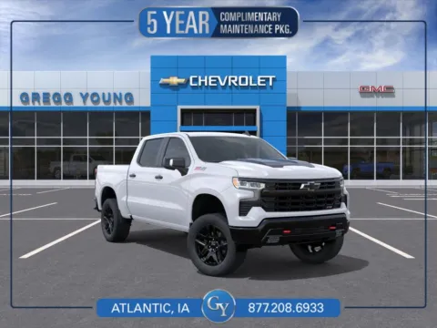 White 2026 Chevrolet Silverado 1500 LT Trail Boss for sale in Atlantic, IA
