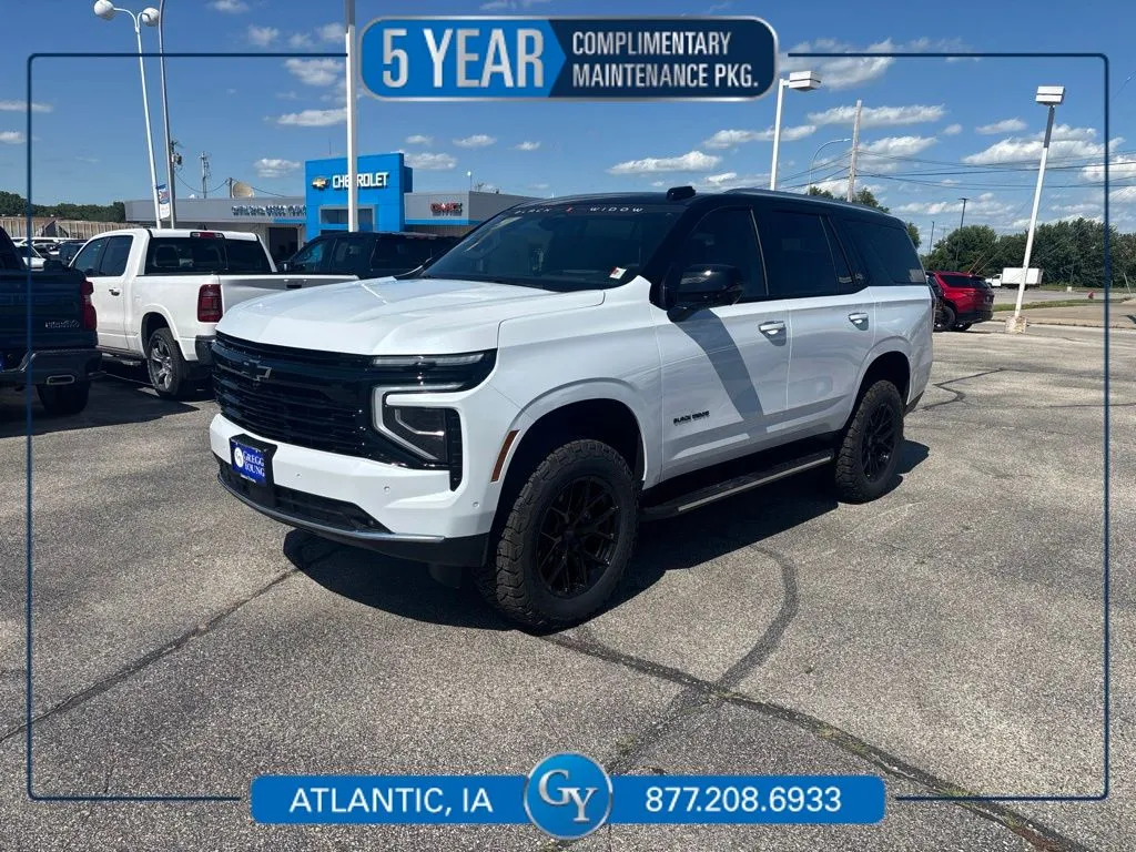 White 2026 Chevrolet Tahoe Premier for sale in Atlantic, IA