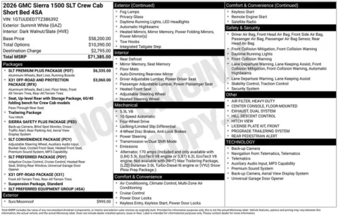 Photos of 2026 GMC Sierra 1500 SLT for sale in Atlantic, IA at Gregg Young Chevrolet GMC Atlantic