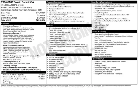 Photos of 2026 GMC Terrain Denali for sale in Atlantic, IA at Gregg Young Chevrolet GMC Atlantic