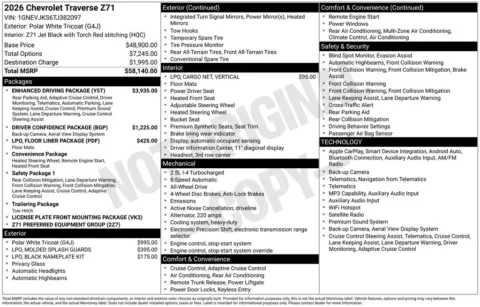Photos of 2026 Chevrolet Traverse Z71 for sale in Atlantic, IA at Gregg Young Chevrolet GMC Atlantic