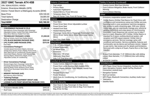 Photos of 2027 GMC Terrain AT4 for sale in Atlantic, IA at Gregg Young Chevrolet GMC Atlantic