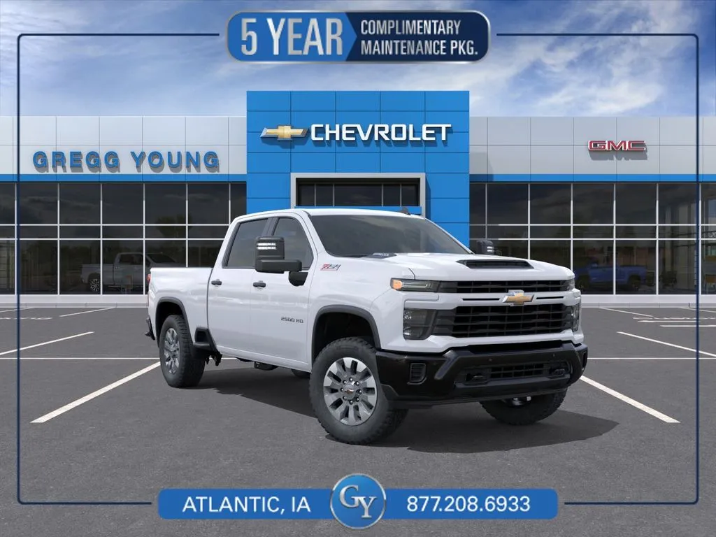 White 2026 Chevrolet Silverado 2500 HD Custom for sale in Atlantic, IA