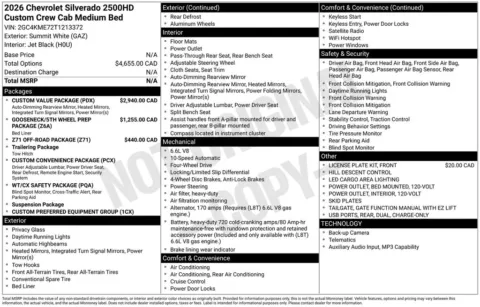 Photos of 2026 Chevrolet Silverado 2500 HD Custom for sale in Atlantic, IA at Gregg Young Chevrolet GMC Atlantic