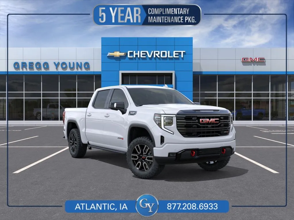 White 2026 GMC Sierra 1500 AT4 for sale in Atlantic, IA