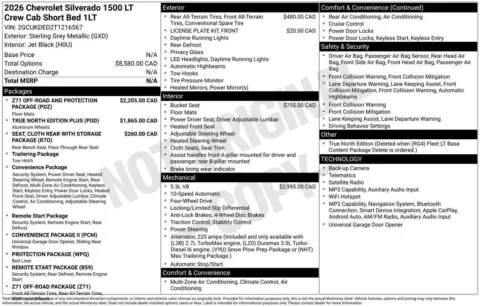 Photos of 2026 Chevrolet Silverado 1500 LT for sale in Atlantic, IA at Gregg Young Chevrolet GMC Atlantic