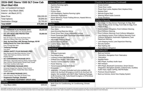 Photos of 2026 GMC Sierra 1500 SLT for sale in Atlantic, IA at Gregg Young Chevrolet GMC Atlantic