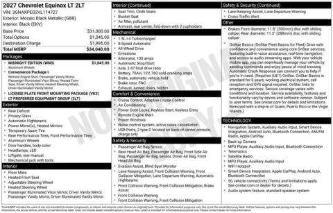 Photos of 2027 Chevrolet Equinox LT for sale in Atlantic, IA at Gregg Young Chevrolet GMC Atlantic