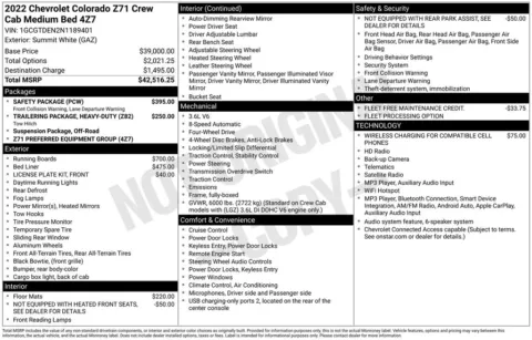Photos of 2022 Chevrolet Colorado Z71 for sale in Atlantic, IA at Gregg Young Chevrolet GMC Atlantic