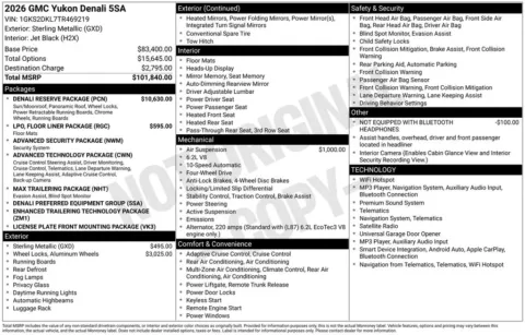 Photos of 2026 GMC Yukon Denali for sale in Atlantic, IA at Gregg Young Chevrolet GMC Atlantic