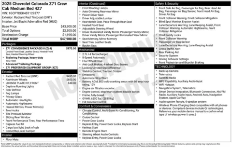 Photos of 2025 Chevrolet Colorado Z71 for sale in Atlantic, IA at Gregg Young Chevrolet GMC Atlantic
