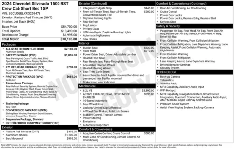 Photos of 2024 Chevrolet Silverado 1500 RST for sale in Atlantic, IA at Gregg Young Chevrolet GMC Atlantic