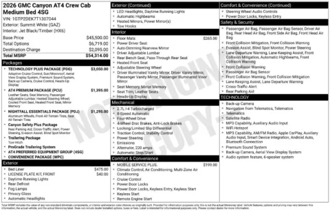 Photos of 2026 GMC Canyon AT4 for sale in Atlantic, IA at Gregg Young Chevrolet GMC Atlantic