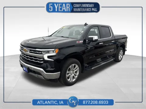 Black 2024 Chevrolet Silverado 1500 LTZ for sale in Atlantic, IA