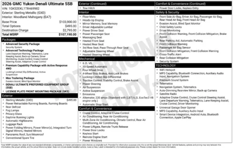 Photos of 2026 GMC Yukon Denali Ultimate for sale in Atlantic, IA at Gregg Young Chevrolet GMC Atlantic