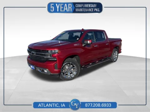 Red 2019 Chevrolet Silverado 1500 High Country for sale in Atlantic, IA