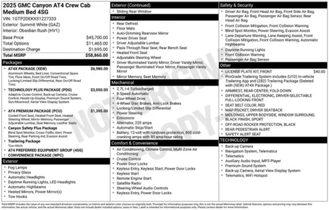Photos of 2025 GMC Canyon AT4 for sale in Atlantic, IA at Gregg Young Automotive of Atlantic - Chevrolet GMC