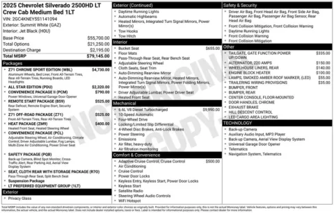 Photos of 2025 Chevrolet Silverado 2500HD LT for sale in Atlantic, IA at Gregg Young Automotive of Atlantic - Chevrolet GMC