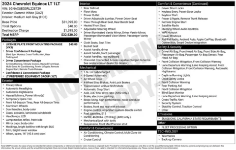 Photos of 2024 Chevrolet Equinox LT for sale in Atlantic, IA at Gregg Young Automotive of Atlantic - Chevrolet GMC