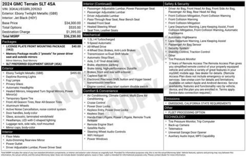 Photos of 2024 GMC Terrain SLT for sale in Atlantic, IA at Gregg Young Automotive of Atlantic - Chevrolet GMC