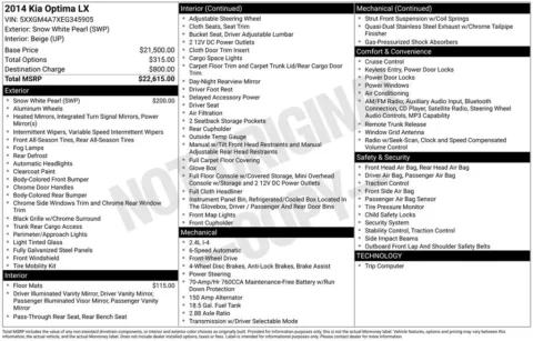 Photos of 2014 Kia Optima LX for sale in Atlantic, IA at Gregg Young Automotive of Atlantic - Chevrolet GMC