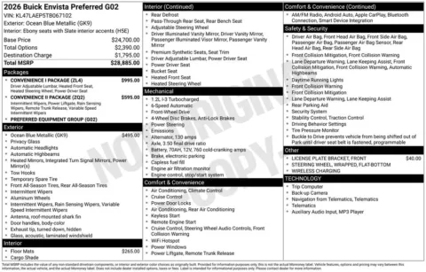 Photos of 2026 Buick Envista Preferred for sale in Indianola, IA at Gregg Young Buick GMC Indianola