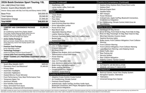 Photos of 2026 Buick Envision Sport Touring for sale in Indianola, IA at Gregg Young Buick GMC Indianola