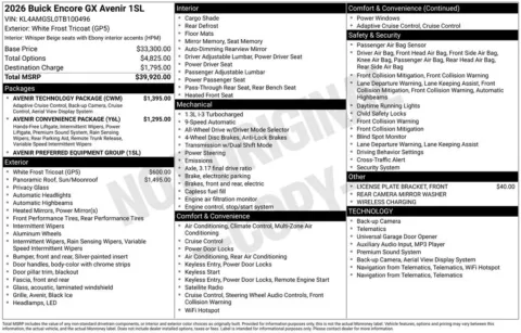 Photos of 2026 Buick Encore GX Avenir for sale in Indianola, IA at Gregg Young Buick GMC Indianola